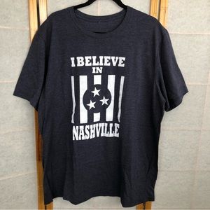 I believe in‎ Nashville Tee Sz XXL  Heather Navy